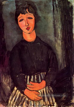 une jeune fille 1916 Amedeo Modigliani Peinture à l'huile